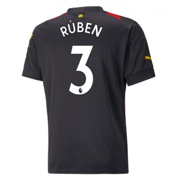 Manchester City Ruben Dias #3 Bortedrakt 2022-23 Kortermet